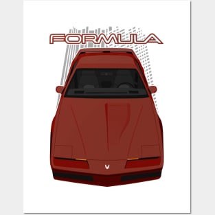 Pontiac Firebird Formula 3rdgen - Maroon Posters and Art